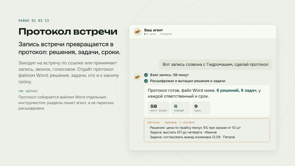 Протокол встречи