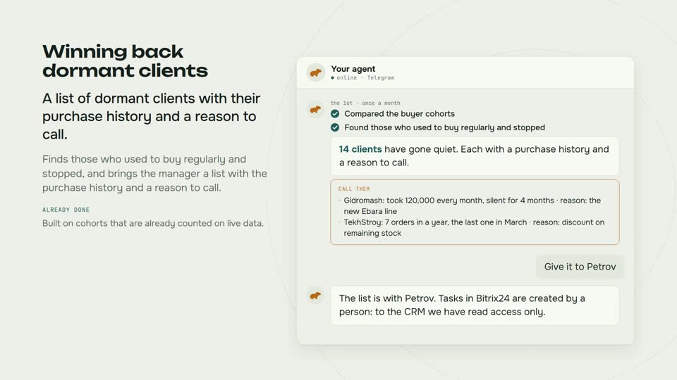 Winning back dormant clients